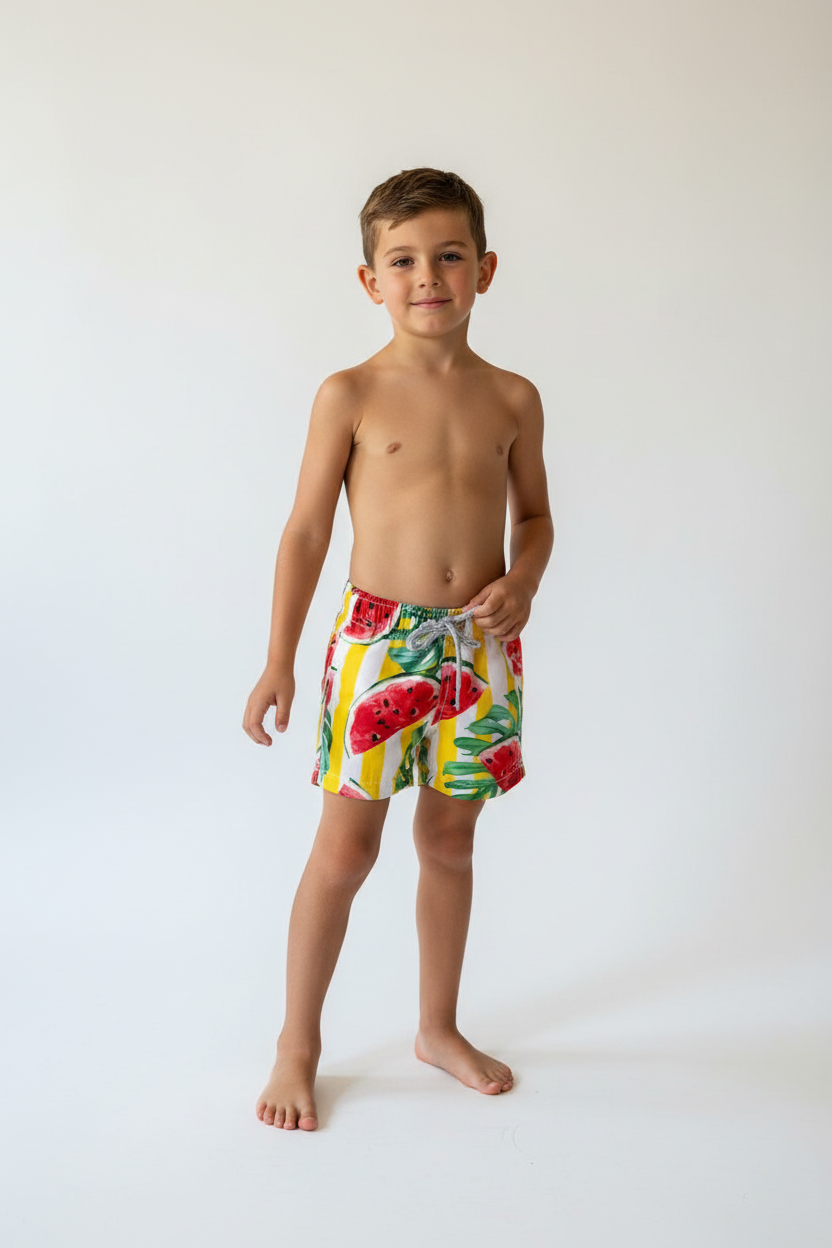 MC2 Saint Barth Juicy Watermelon Boys Swim Shorts