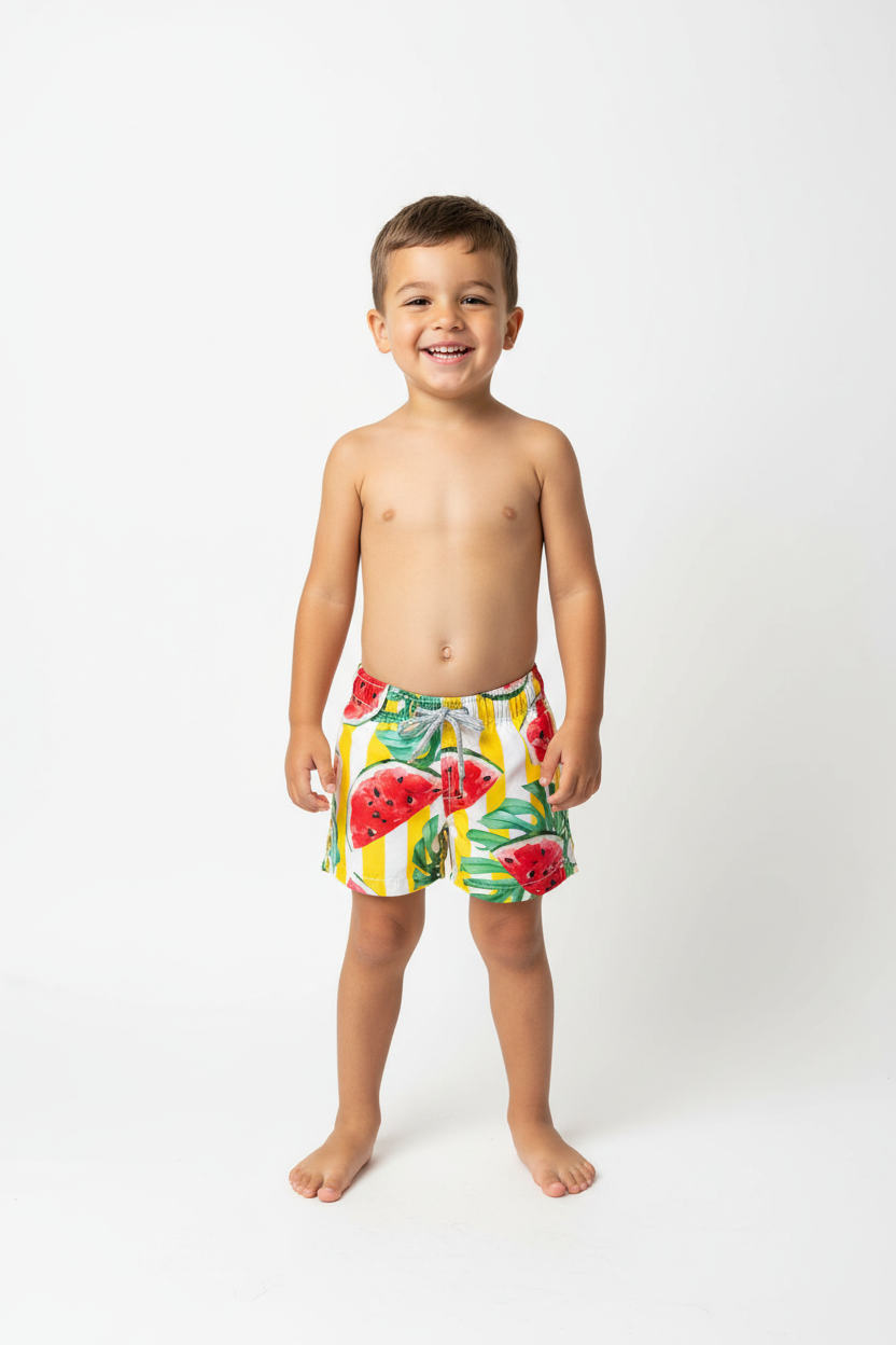 MC2 Saint Barth Juicy Watermelon Boys Swim Shorts
