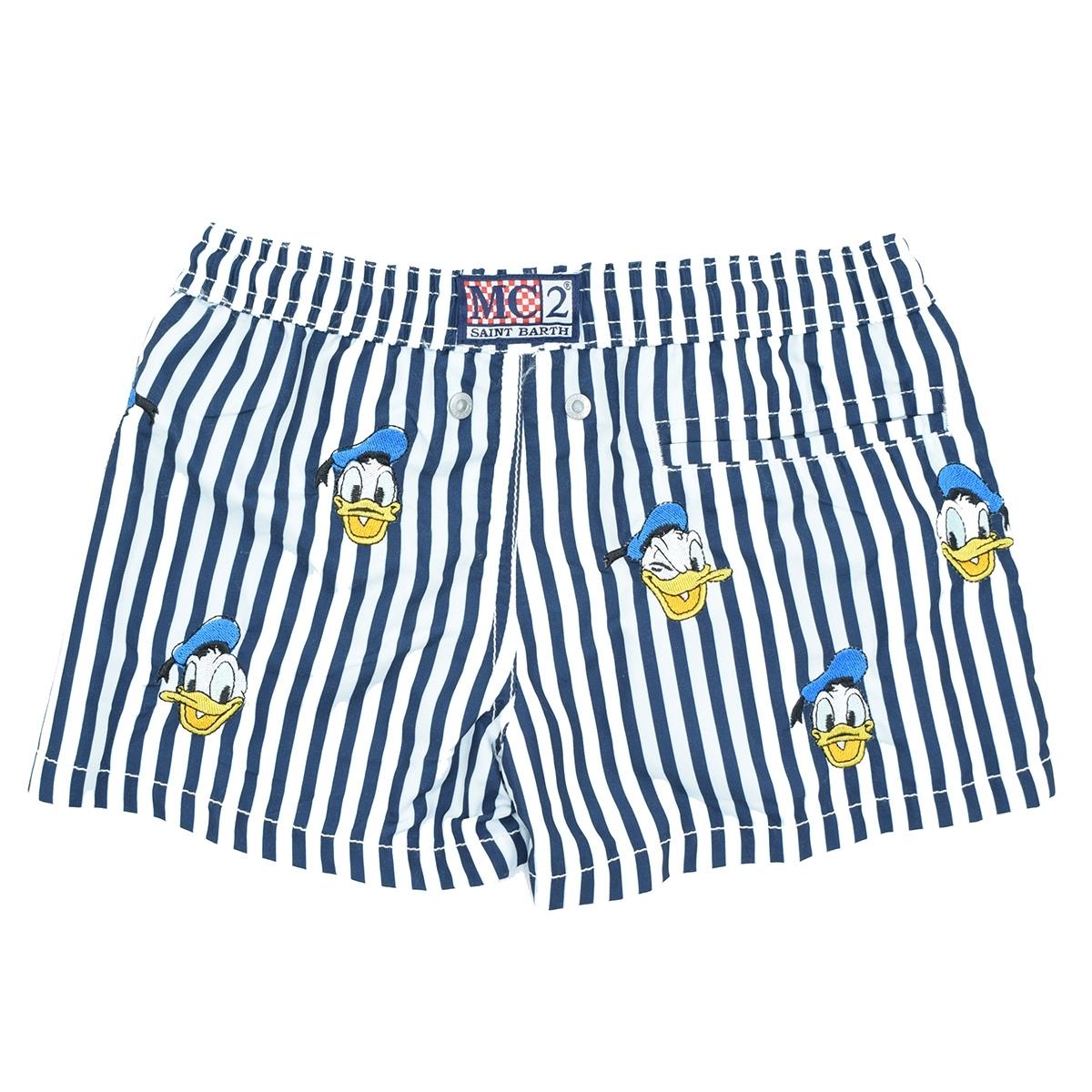 MC2 Saint Barth Kids Swim Shorts Donald Embroidery