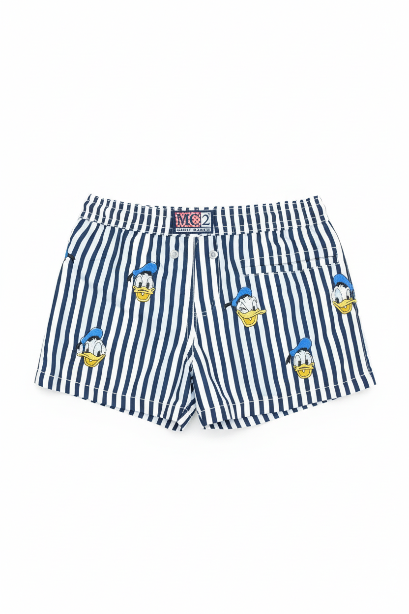 MC2 Saint Barth Kids Swim Shorts Donald Embroidery