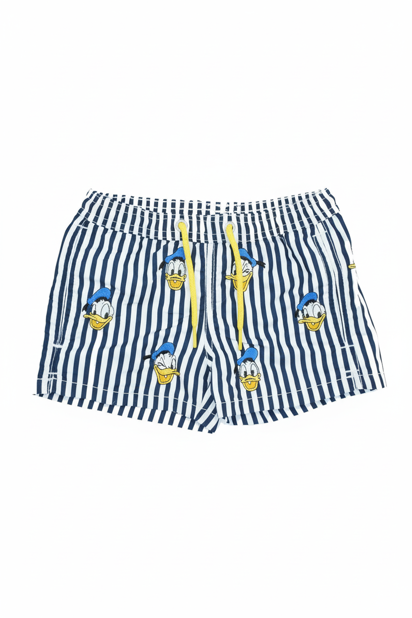 MC2 Saint Barth Kids Swim Shorts Donald Embroidery