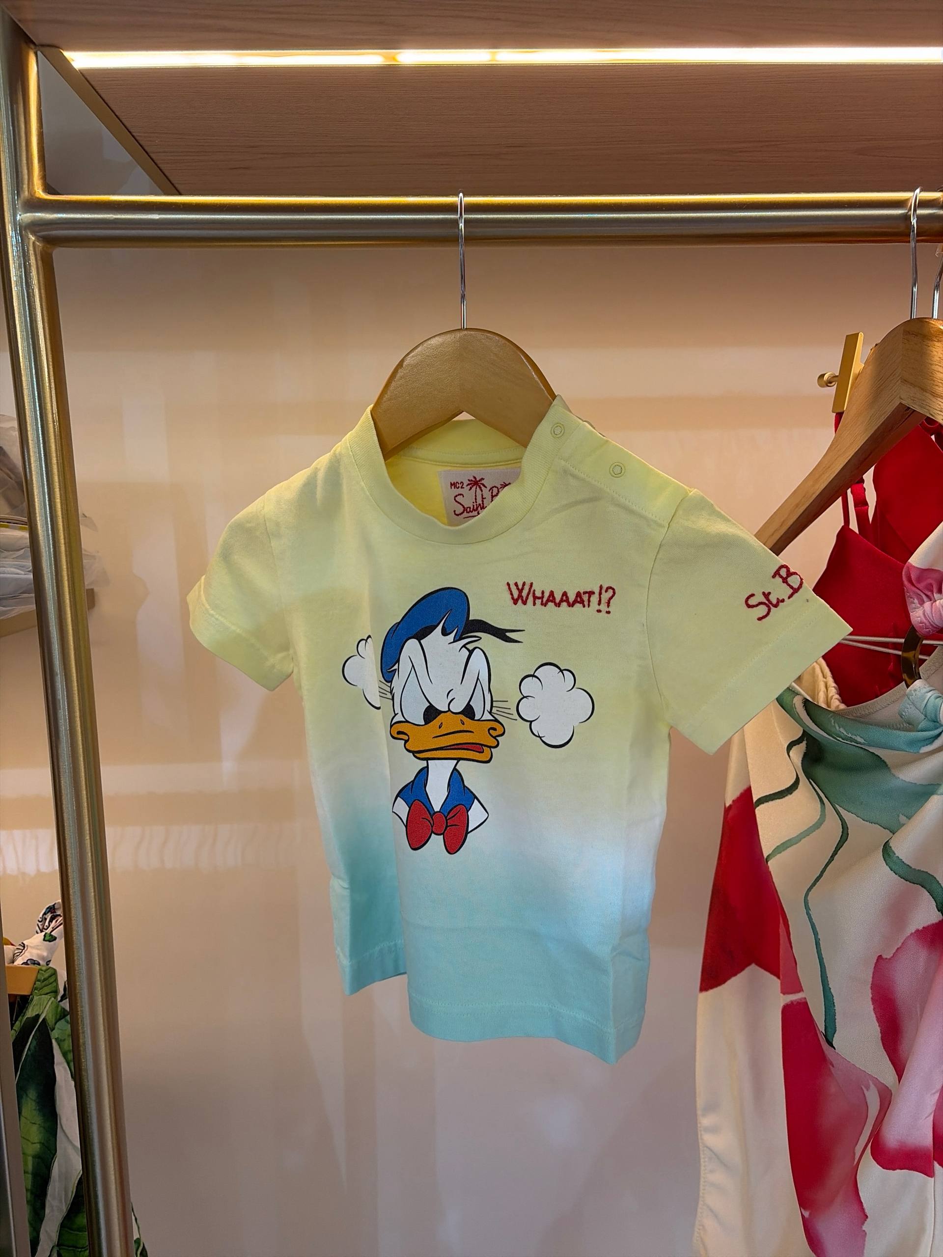 MC2 Saint Barth Kids T-Shirt with Donald Print