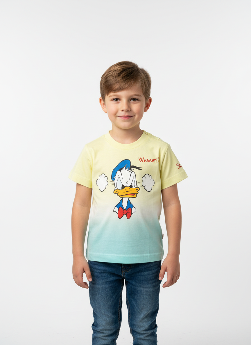 MC2 Saint Barth Kids T-Shirt with Donald Print