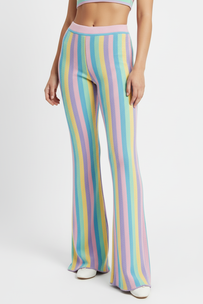 MC2 Saint Barth Knitted Stripes Trousers