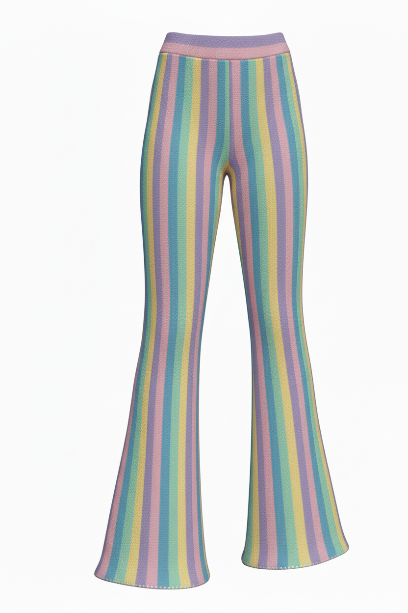 MC2 Saint Barth Knitted Stripes Trousers