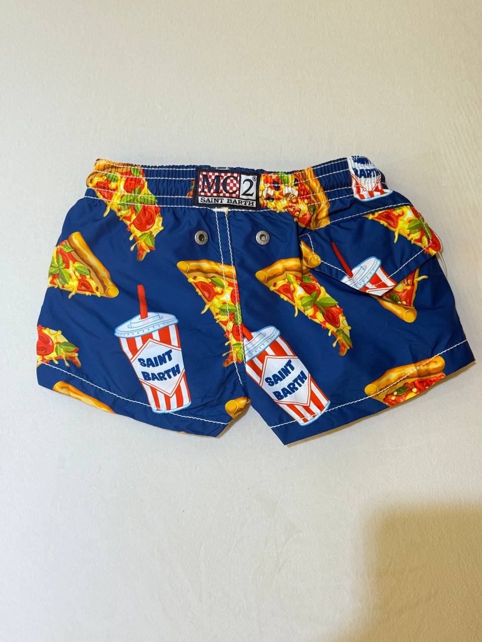 MC2 Saint Barth Lighting Pizza Boys Swim Shorts