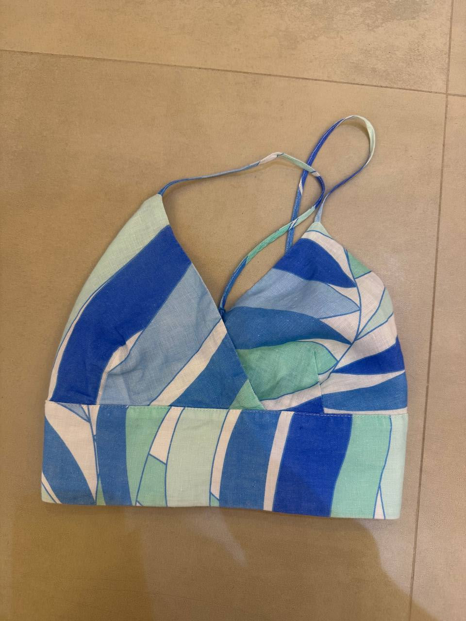 MC2 Saint Barth Linen Blue Women Top