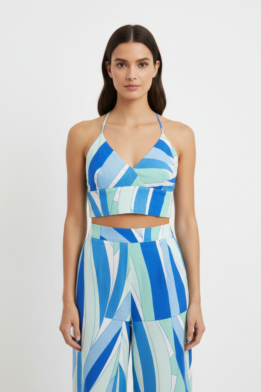 MC2 Saint Barth Linen Blue Women Top