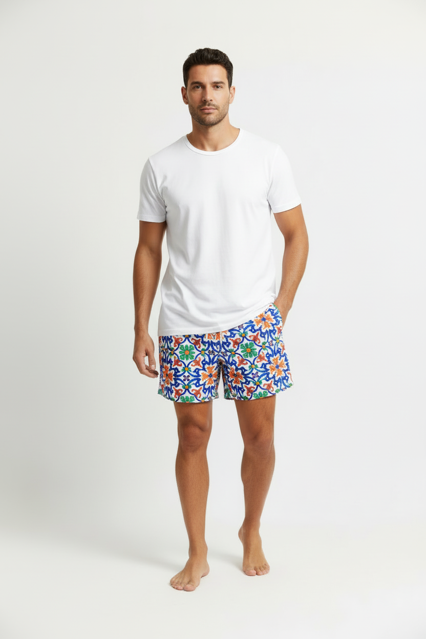 MC2 Saint Barth Majolica Men's Swim Shorts