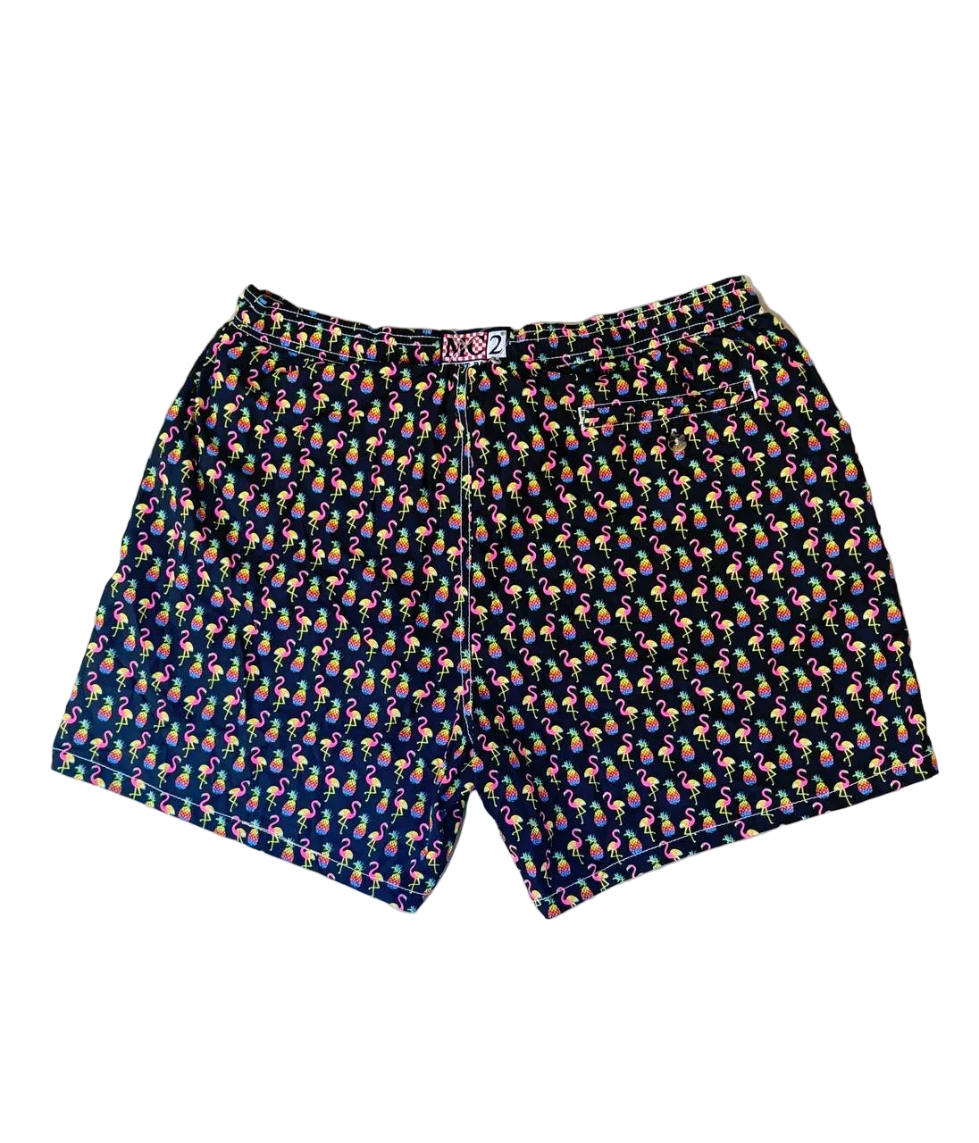 MC2 Saint Barth Man Swim Shorts with Flamingo Print