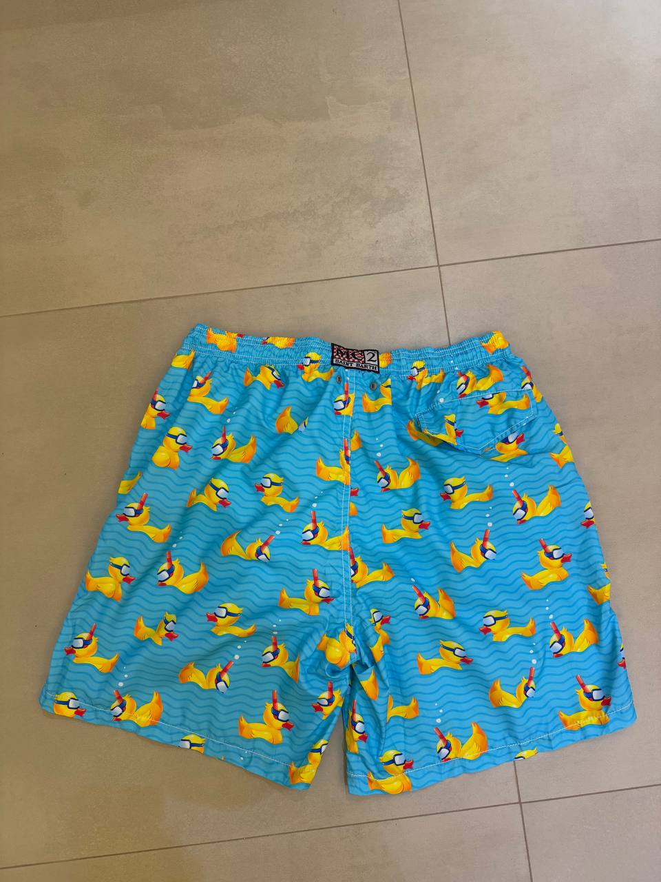 MC2 Saint Barth Men Swim Shorts with Ducky Diver Print