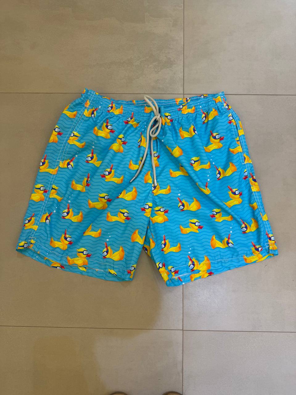 MC2 Saint Barth Men Swim Shorts with Ducky Diver Print
