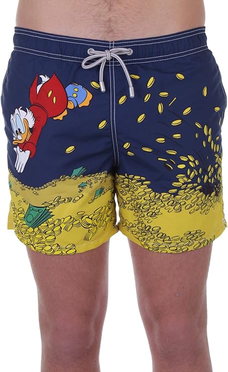 MC2 Saint Barth Men Swim Shorts with Scrooge Print
