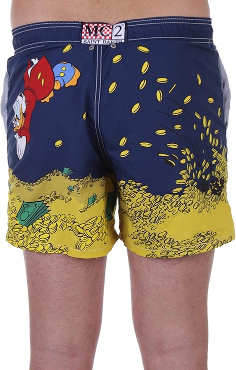 MC2 Saint Barth Men Swim Shorts with Scrooge Print