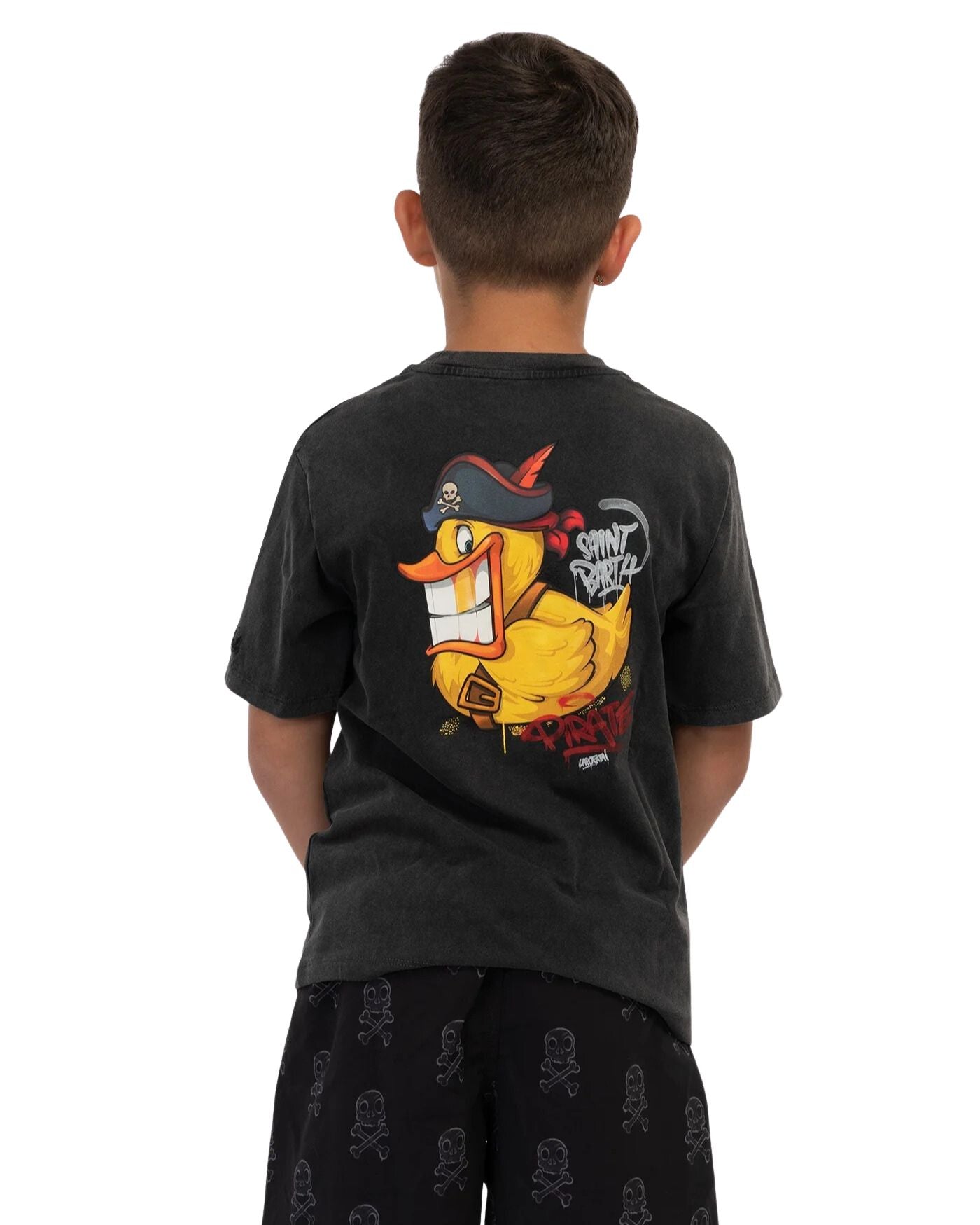 MC2 Saint Barth Military Boys Gray T-Shirt