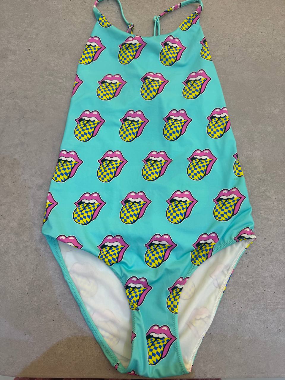 MC2 Saint Barth One Piece ROLLING STONES children's Swimsuit