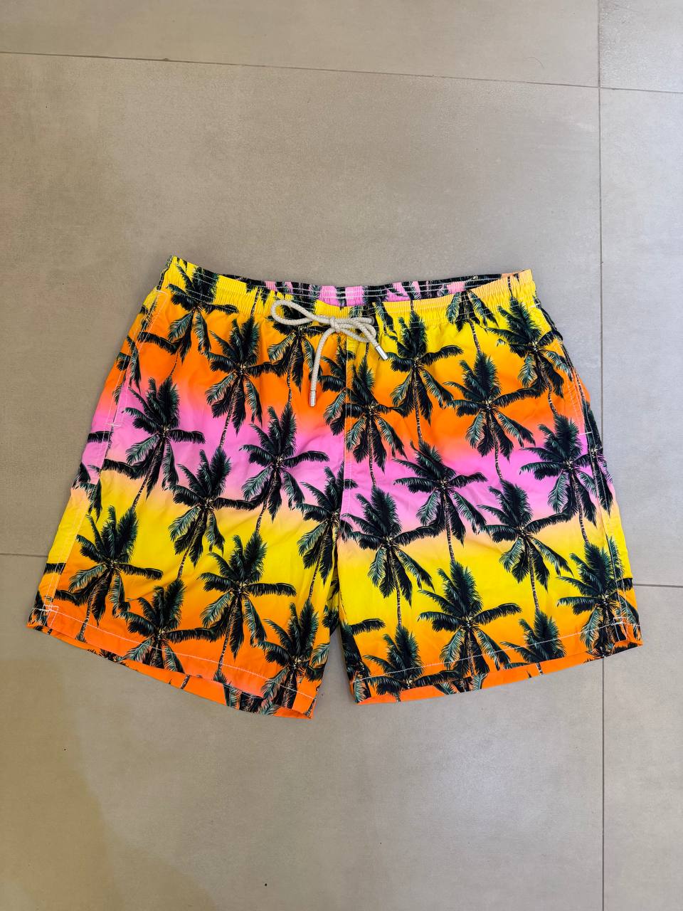 MC2 Saint Barth Palm Trees Print Men Swim Shorts