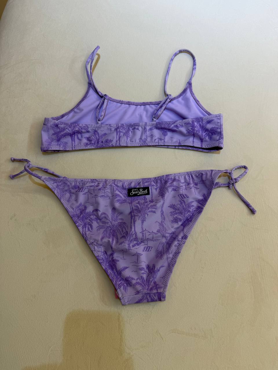 MC2 Saint Barth Purple Print Girls Two-Pieces Swimsuit