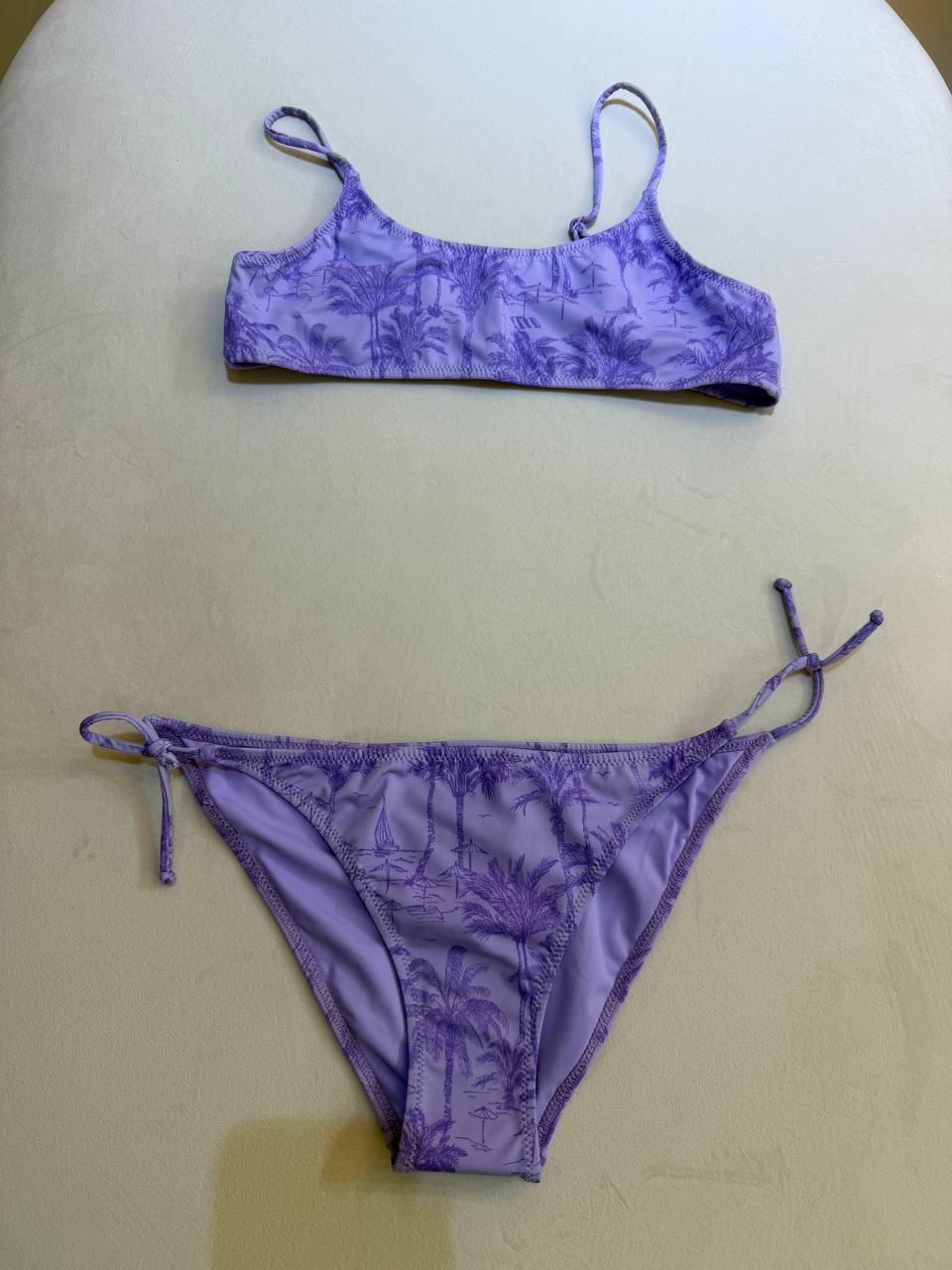 MC2 Saint Barth Purple Print Girls Two-Pieces Swimsuit