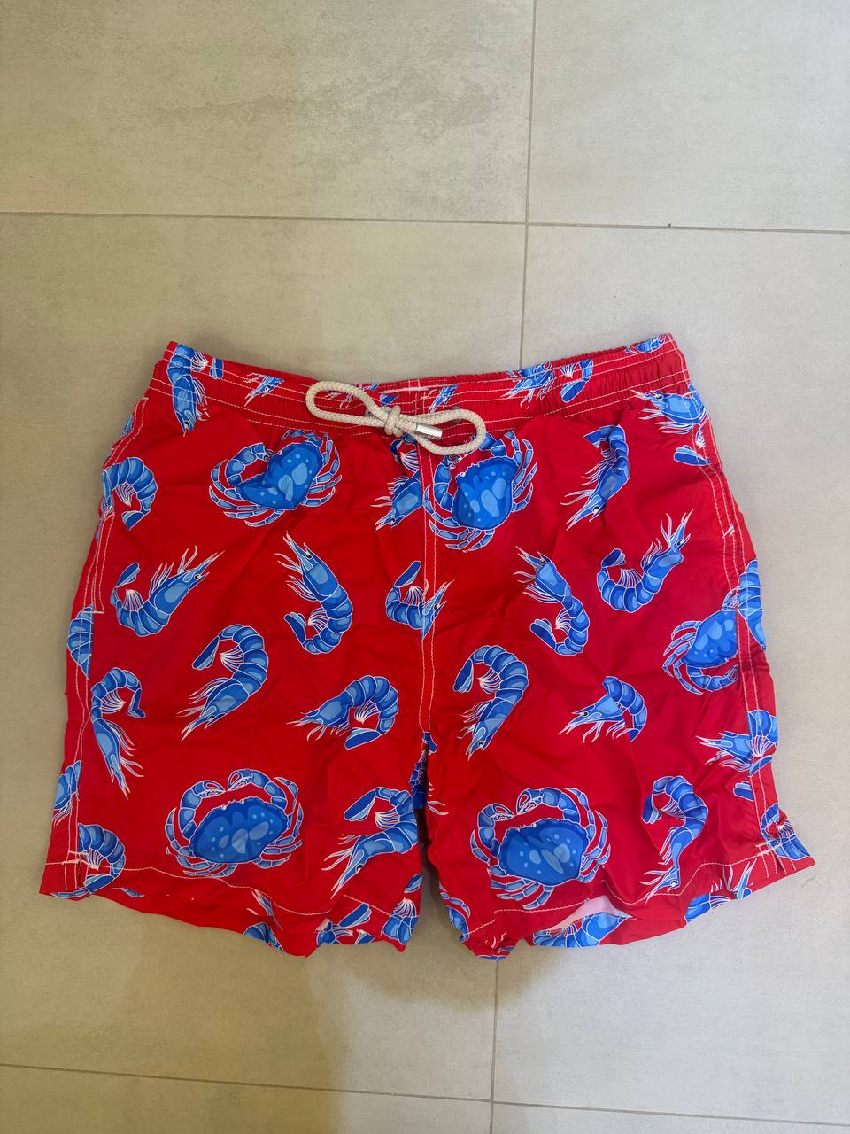 MC2 Saint Barth Red Shrimp Men Swim Shorts