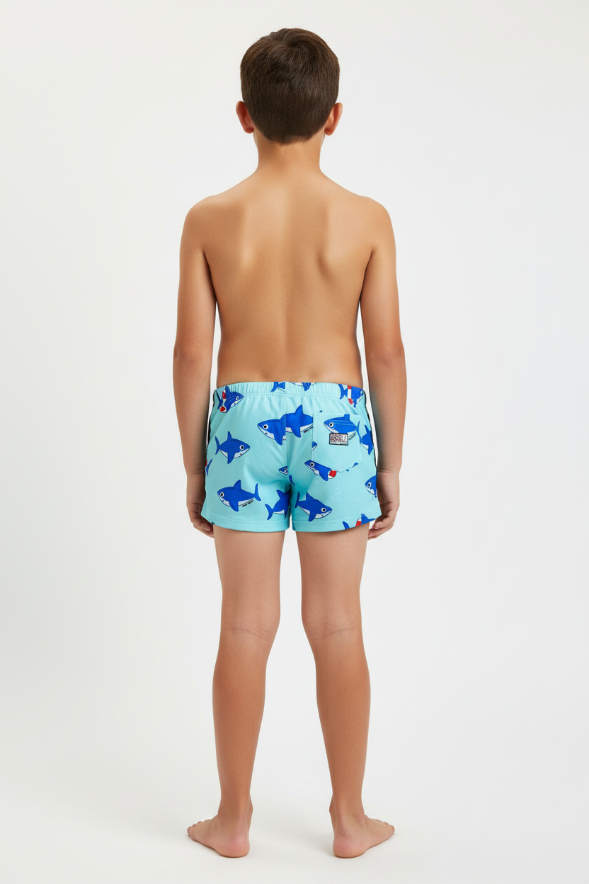 MC2 Saint Barth Shark Tobago Luc Boy Swim Boxer