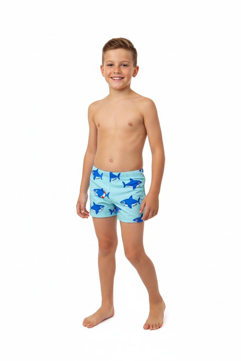 MC2 Saint Barth Shark Tobago Luc Boy Swim Boxer