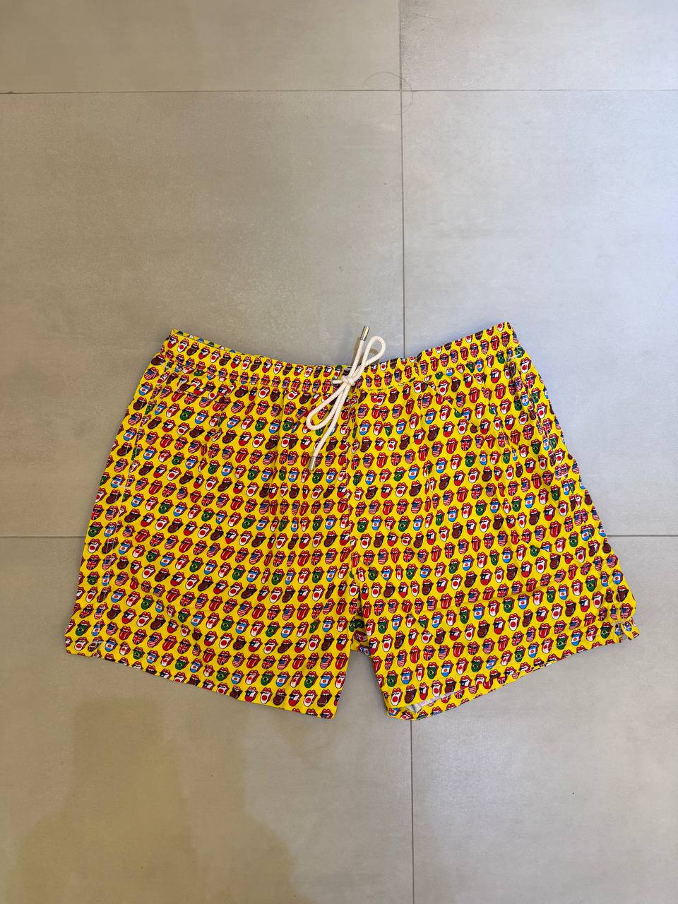 MC2 Saint Barth Shorts Languages flag STONES WRLD