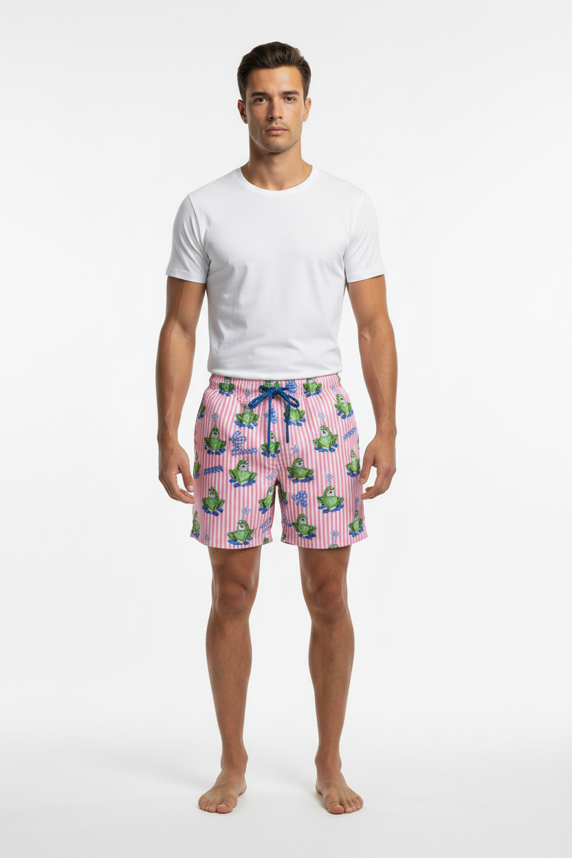 MC2 Saint Barth Striped Men Swim Shorts