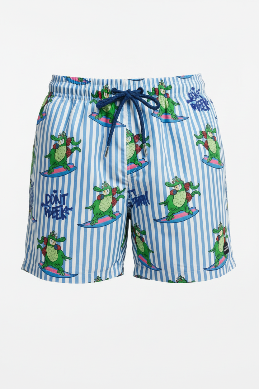 MC2 Saint Barth Striped Men Swim Shorts