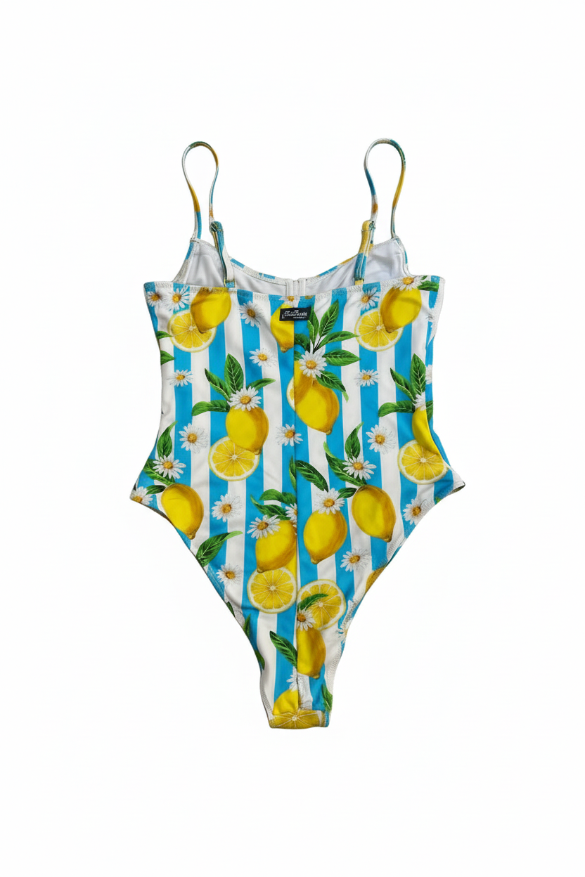 MC2 Saint Barth Swimsuit One Piece with Juicy Lemon Print
