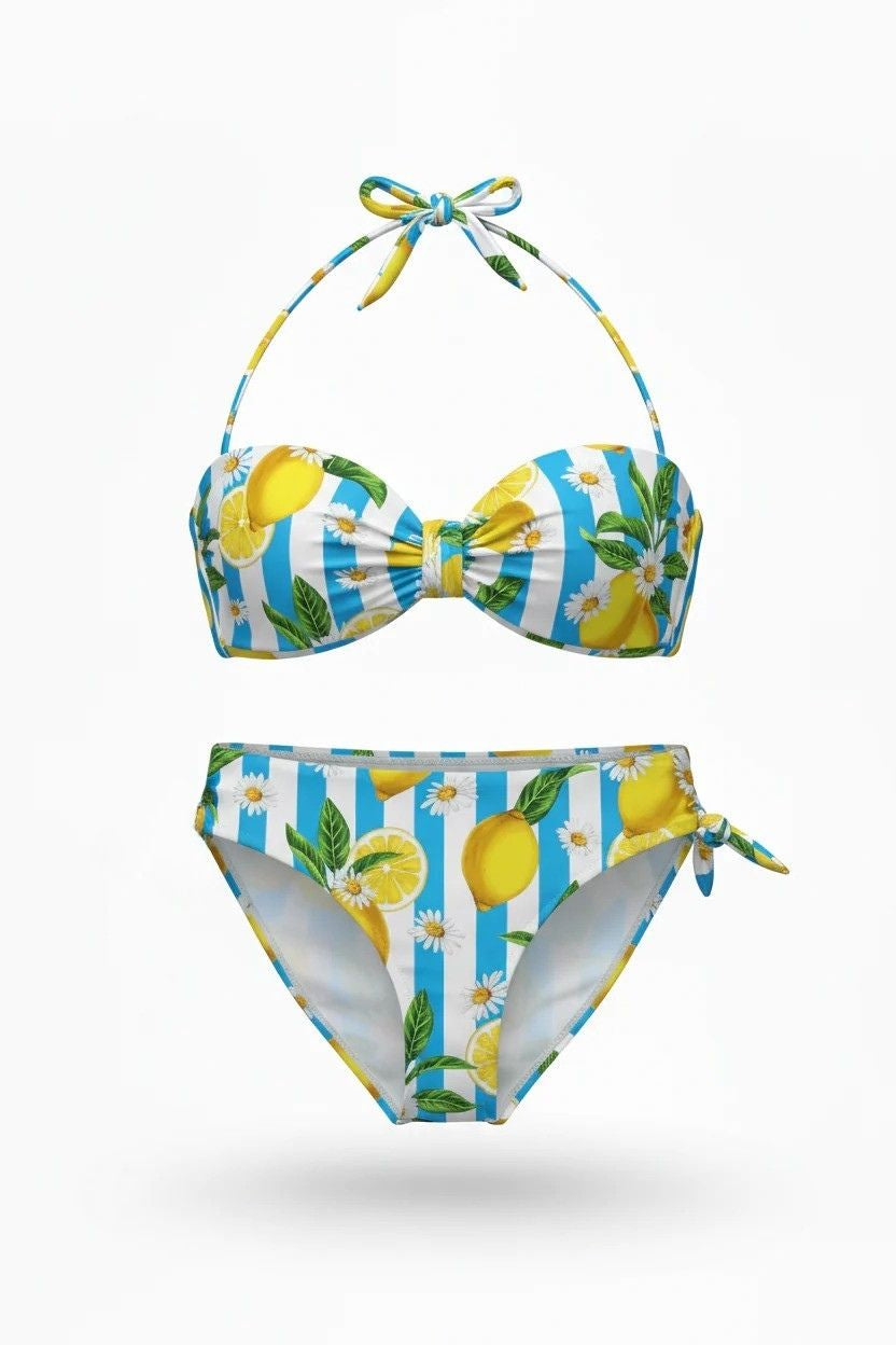MC2 Saint Barth Swimsuit Two Piece Juicy Lemon