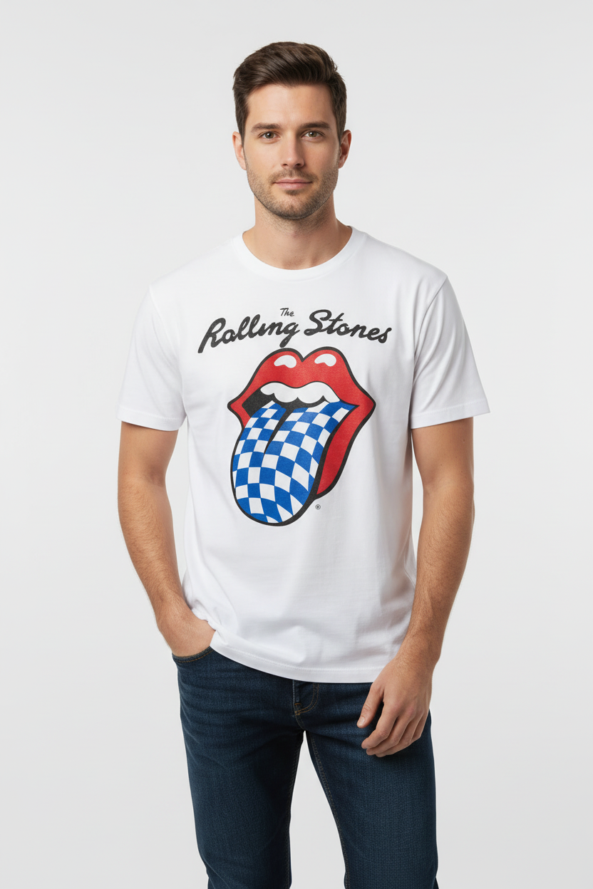 MC2 Saint Barth T-Shirt White with Bluette Tongue Emilie