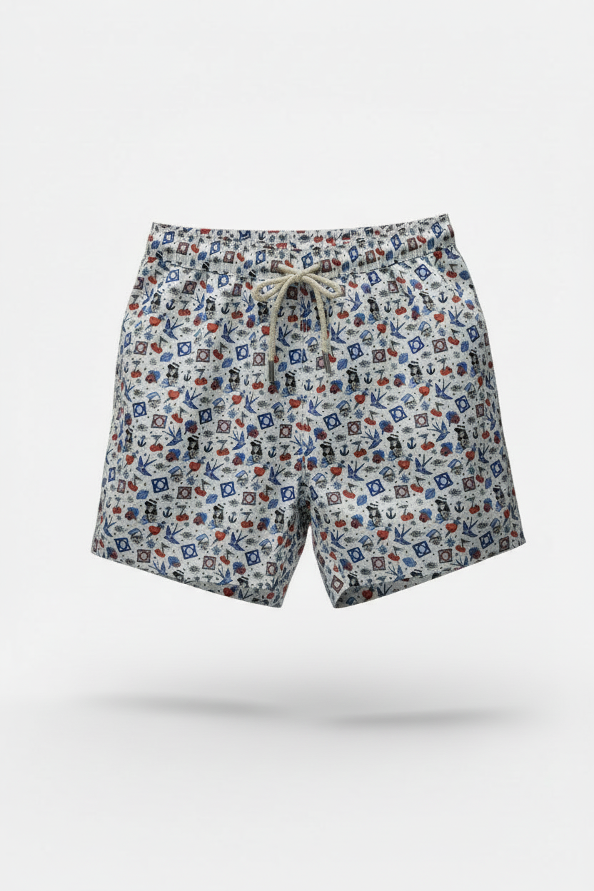 MC2 Saint Barth Tattoo Swim Men Shorts