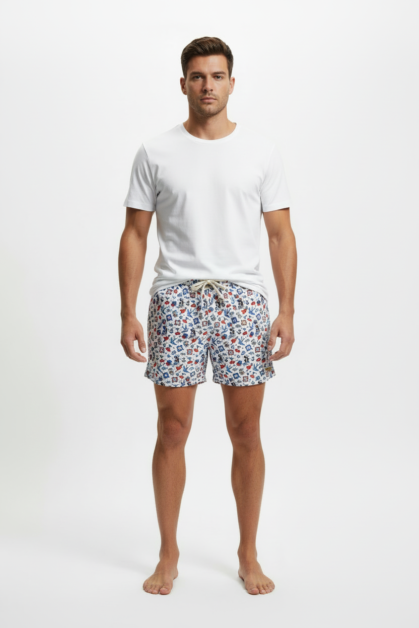 MC2 Saint Barth Tattoo Swim Men Shorts
