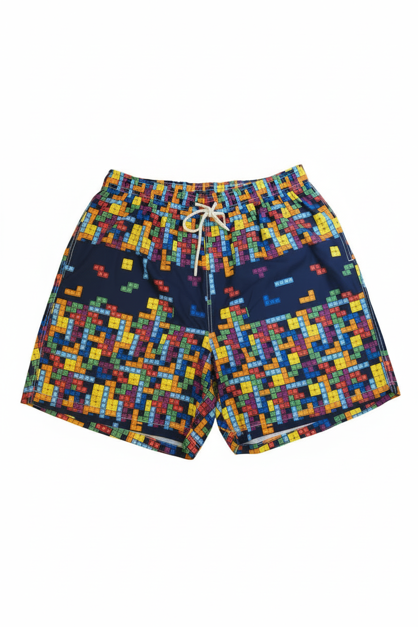 MC2 Saint Barth Tetris Game Men Swim Shorts