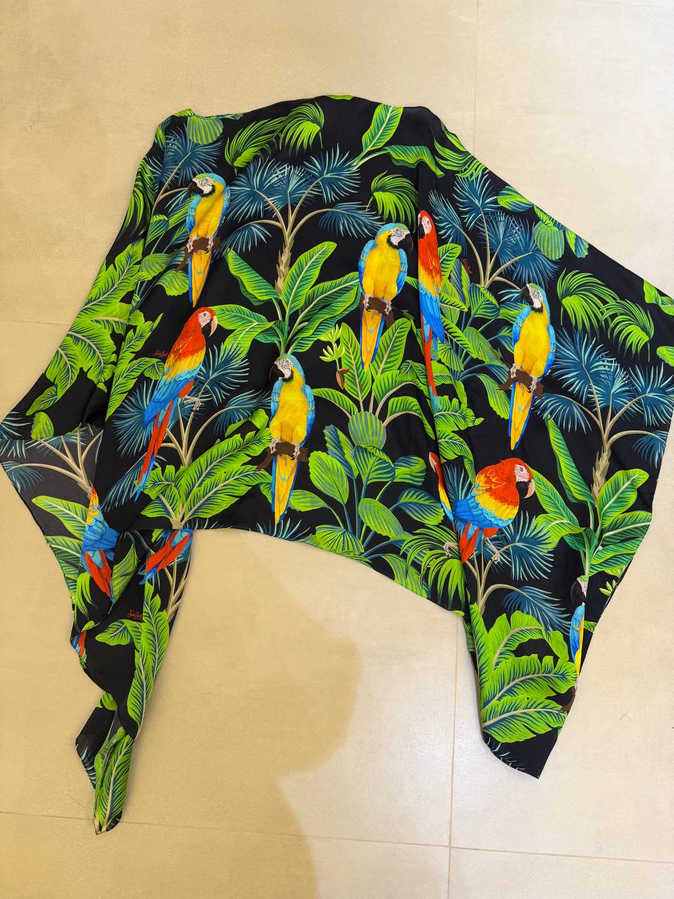 MC2 Saint Barth Women Black Silk Tunic