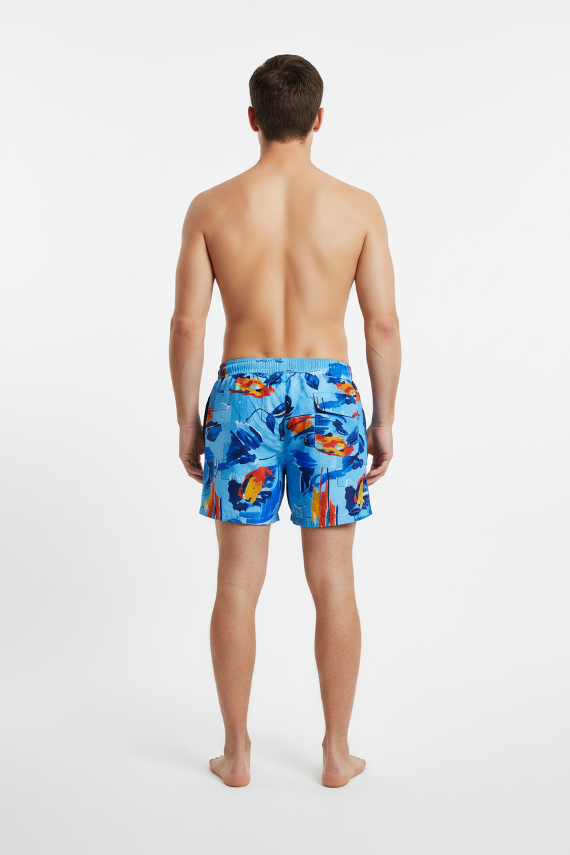 Parah Blue Men Swimming Shorts