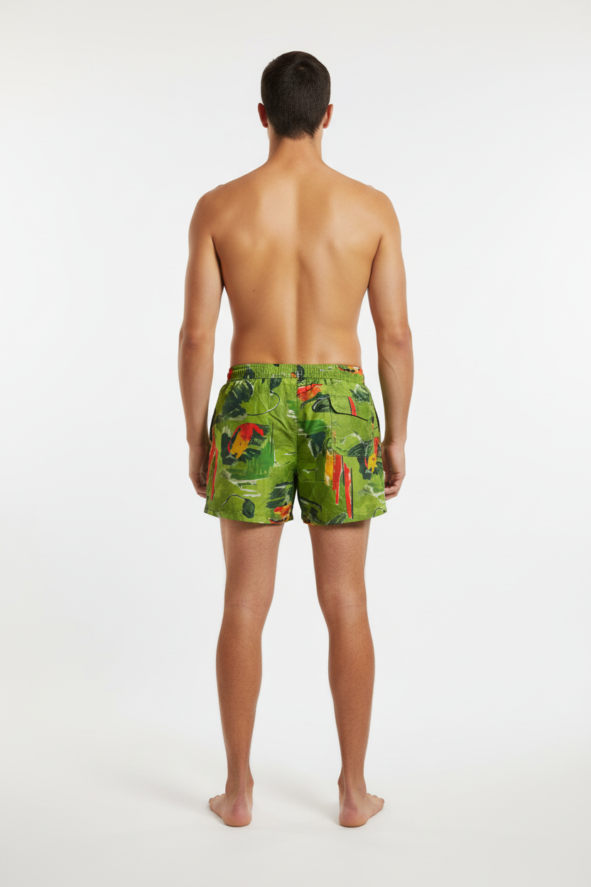Parah Green Men Swim Shorts