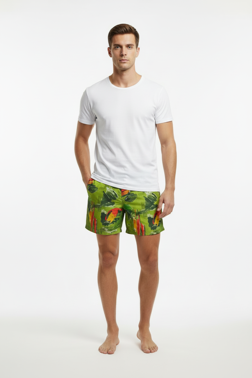 Parah Green Men Swim Shorts