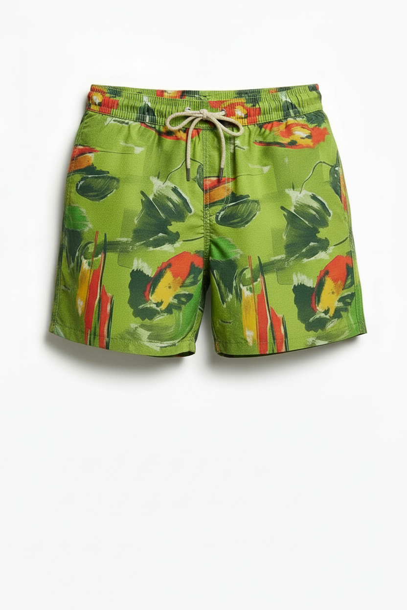Parah Green Men Swim Shorts