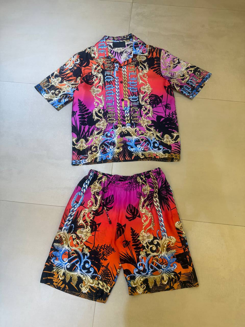 Philipp Plein Baroque Silk Men's Shirt