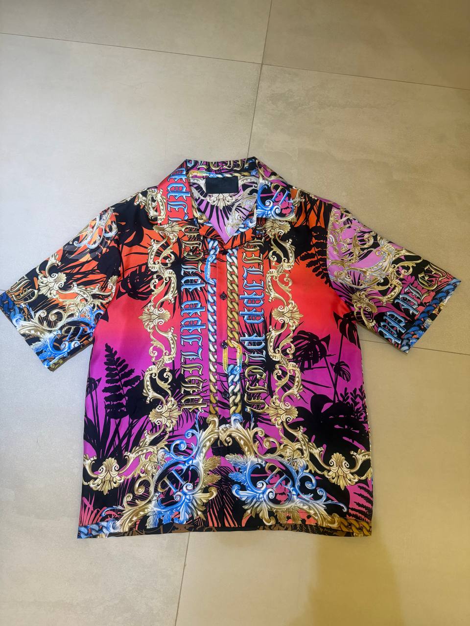 Philipp Plein Baroque Silk Men's Shirt