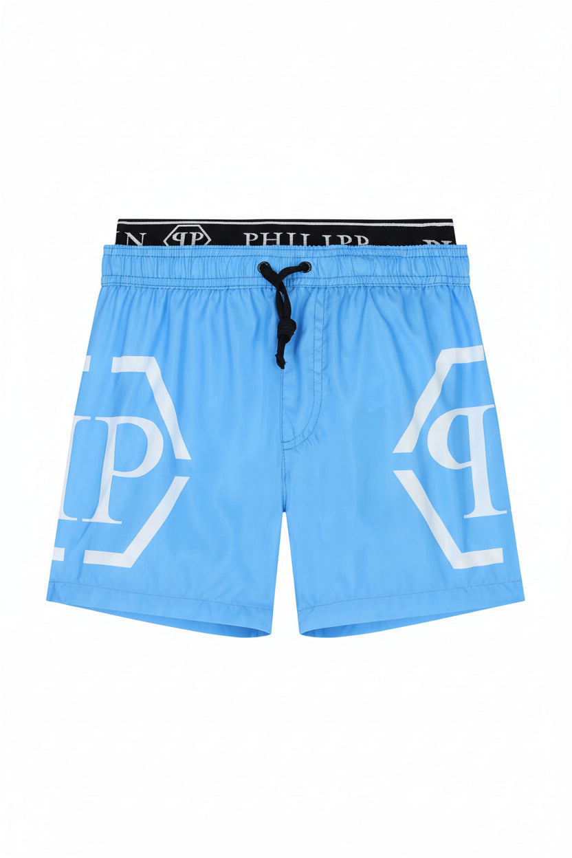 Philipp Plein Blue Boys Swimming Shorts