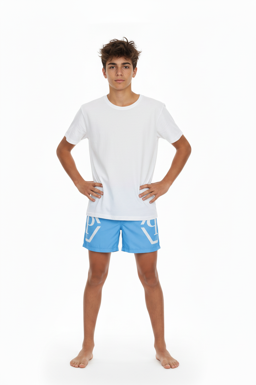 Philipp Plein Blue Boys Swimming Shorts