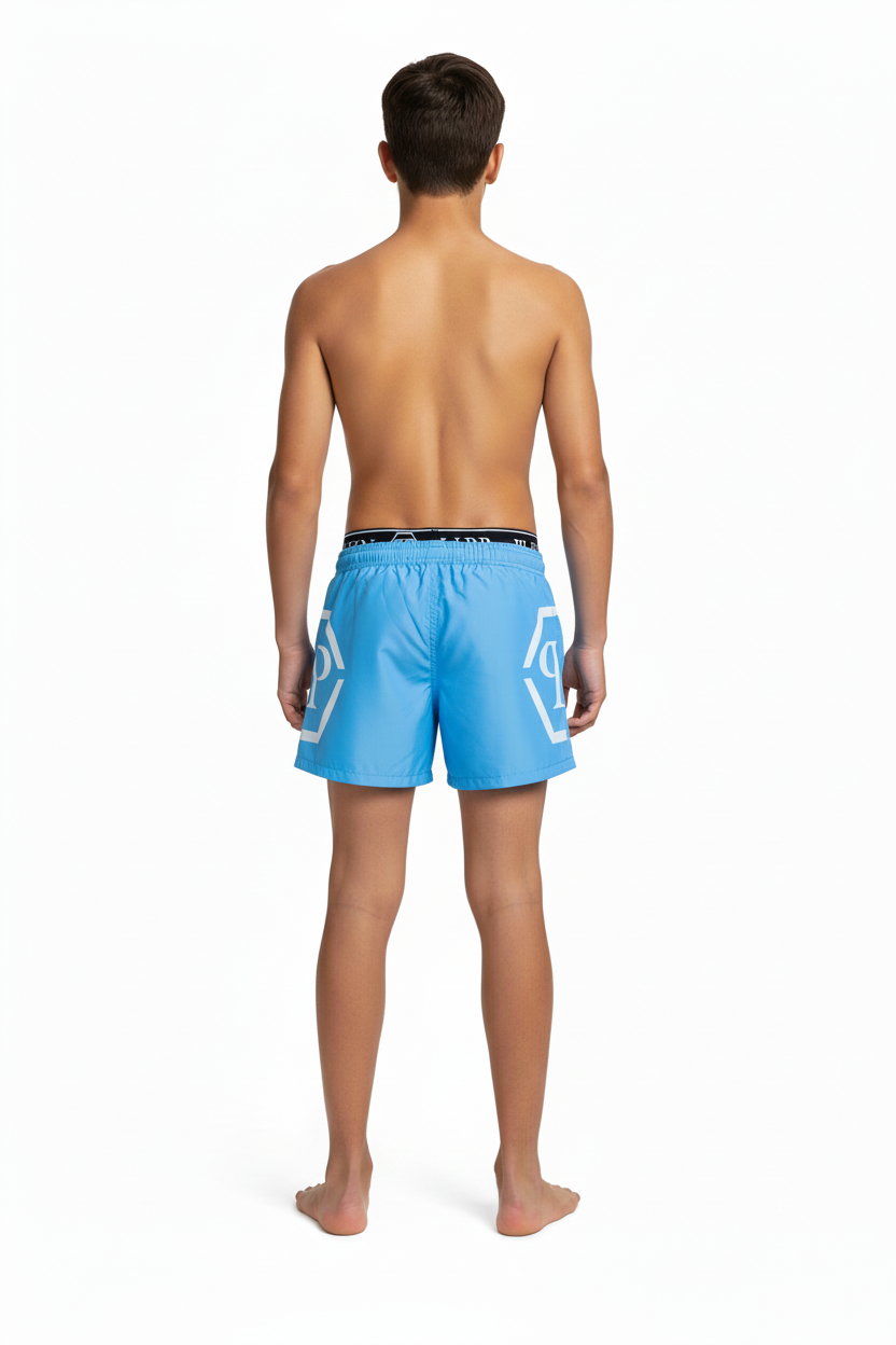 Philipp Plein Blue Boys Swimming Shorts