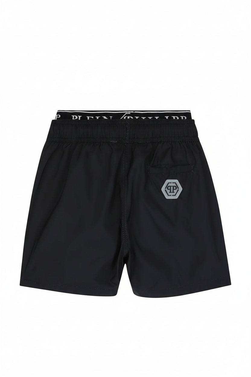 Philipp Plein Kids Beach Shorts with Logo