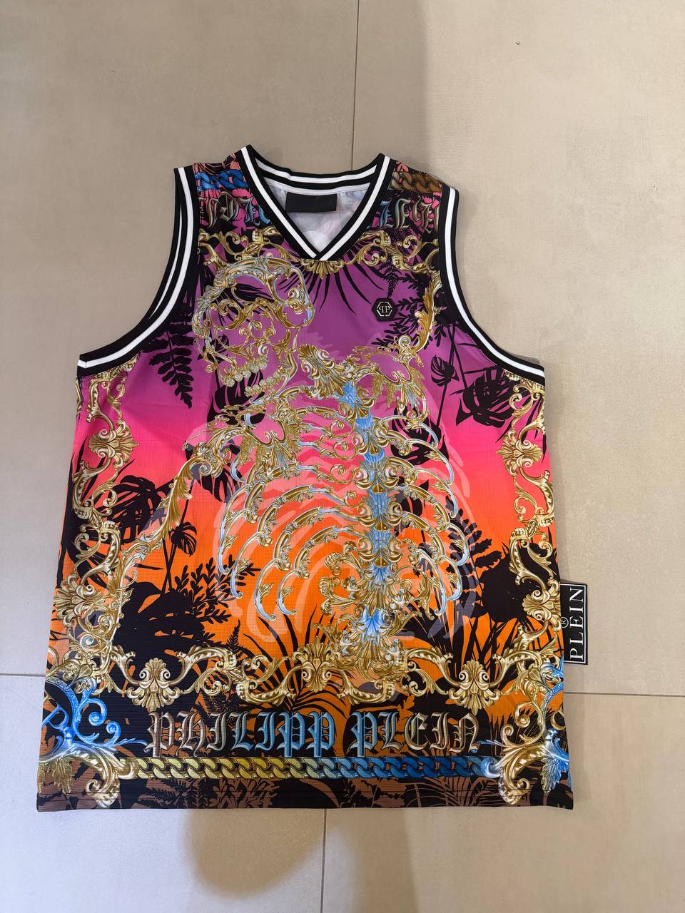 Philipp Plein Men's Bright Tank Top Basxet Baroque