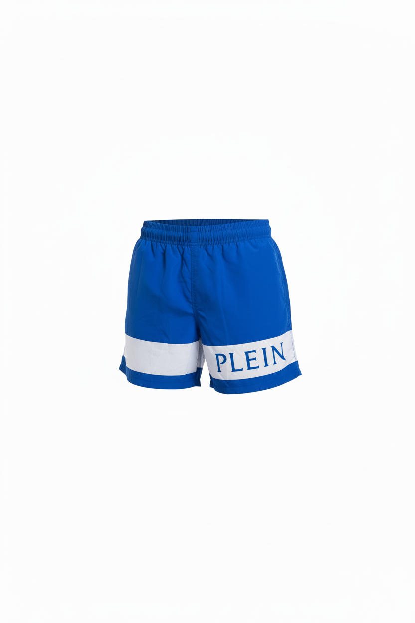 PhilippPlein Shorts Swimming Trunks blue White Stripes