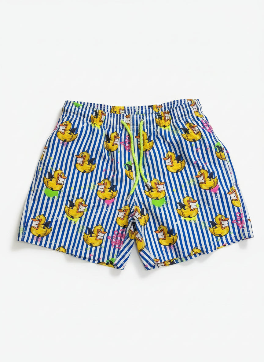 MC2 Saint Barth Men Swimming Shorts with Ducky Shark
