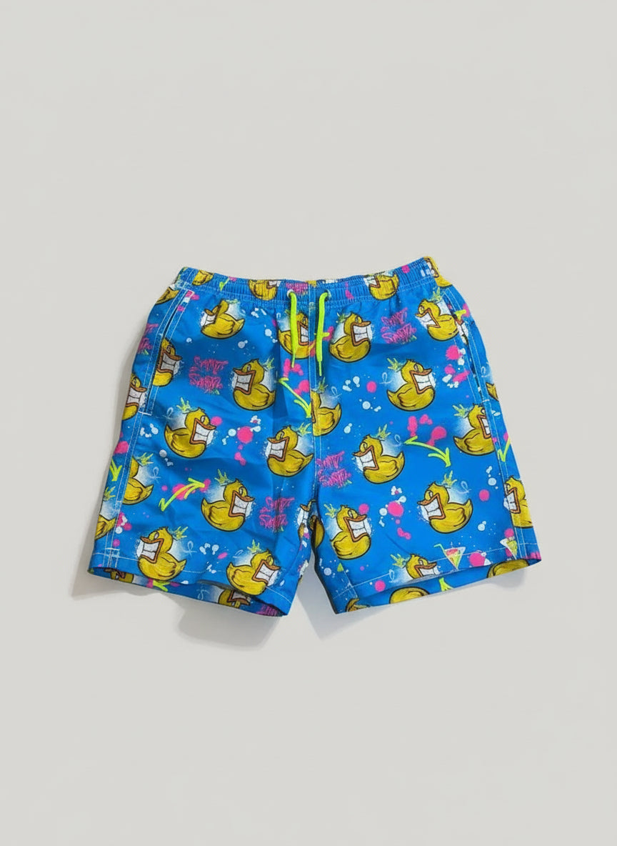 MC2 Saint Barth Boys Swim Shorts with Ducky Print